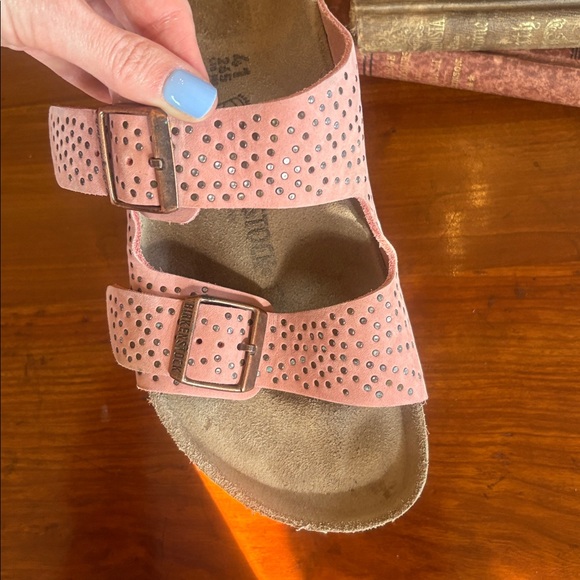 Birkenstock Pink Sandals with Metallic main image 4